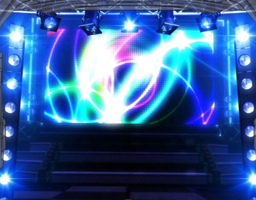 パチスロ アイドルマスター ミリオンライブ！のステージ(青)の画面